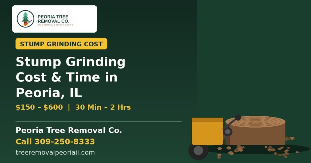 Stump Grinding Cost in Peoria, IL - Price & Time