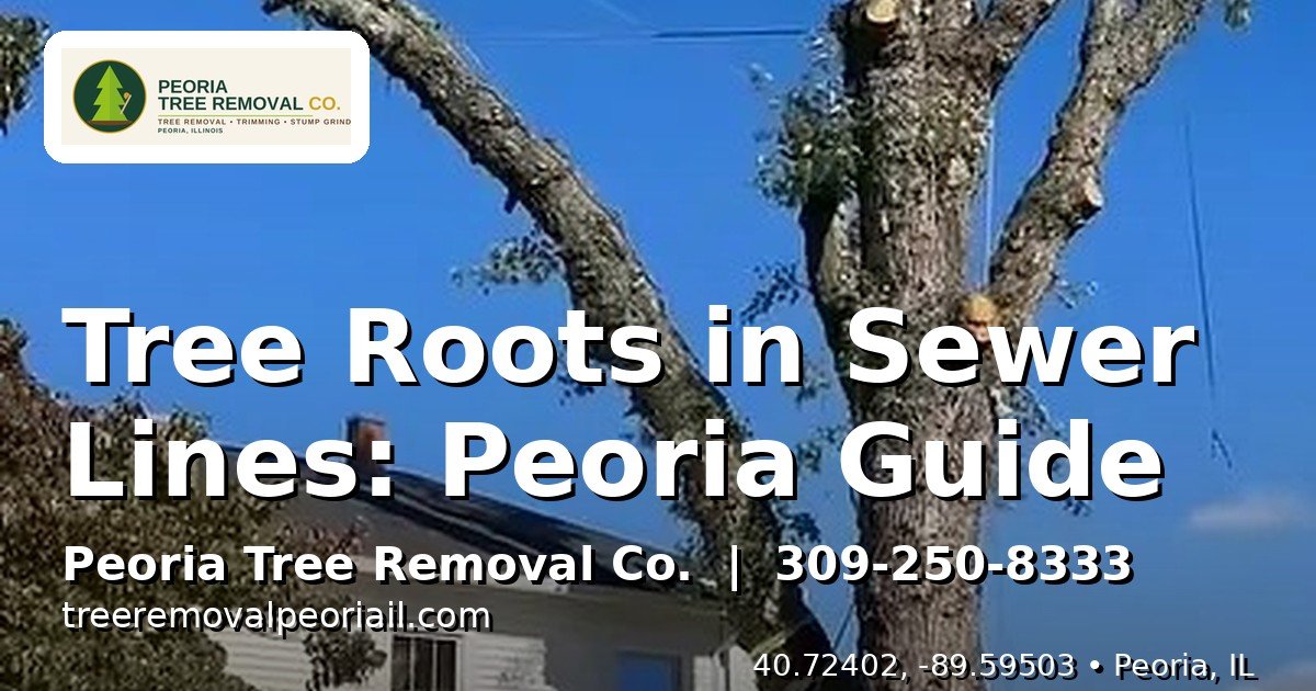 Tree roots in sewer lines Peoria IL