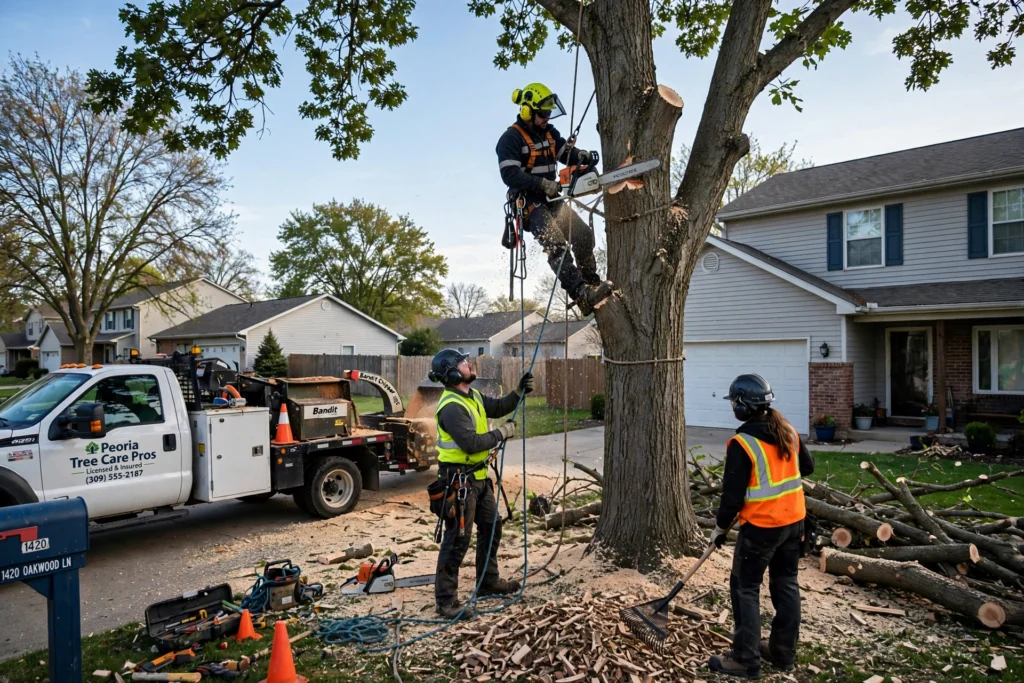 How Long Does Tree Removal Take in Peoria, IL?