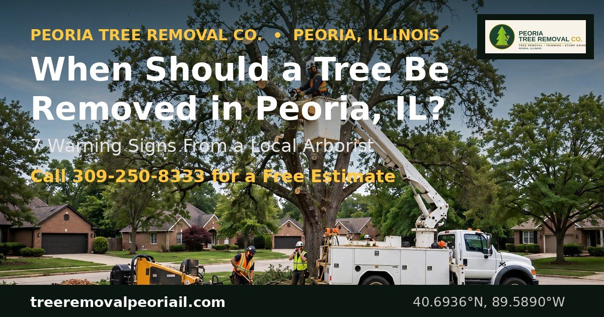 When Should a Tree Be Removed in Peoria IL - Peoria Tree Removal Co.